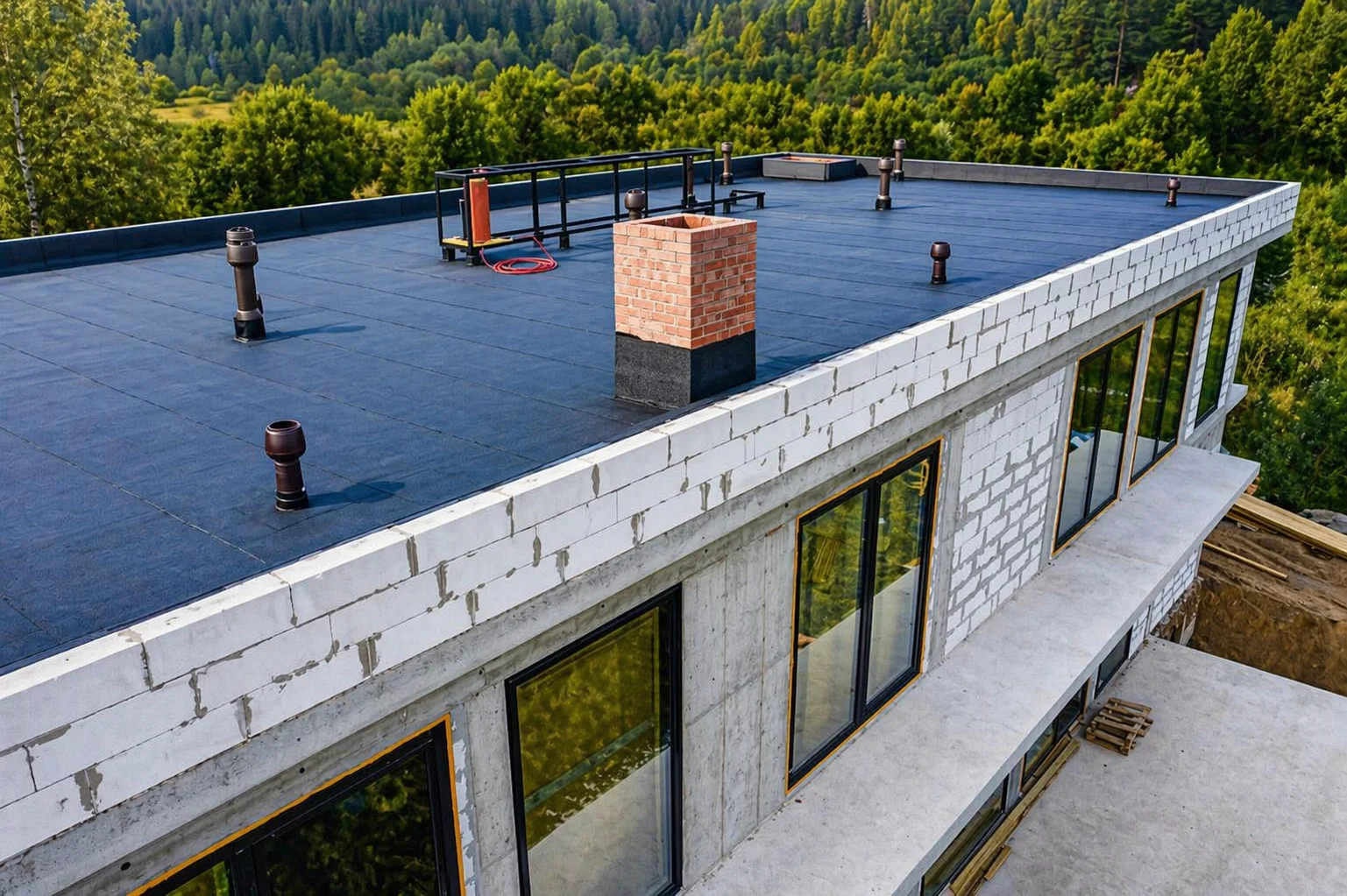Commercial roofing project by Titan Roofing and Construction in Jackson Tennessee