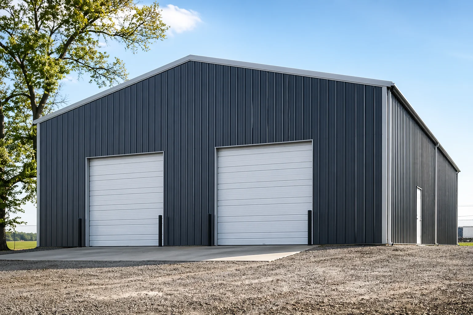 Commercial metal building constructed by Titan Roofing and Construction in Jackson Tennessee
