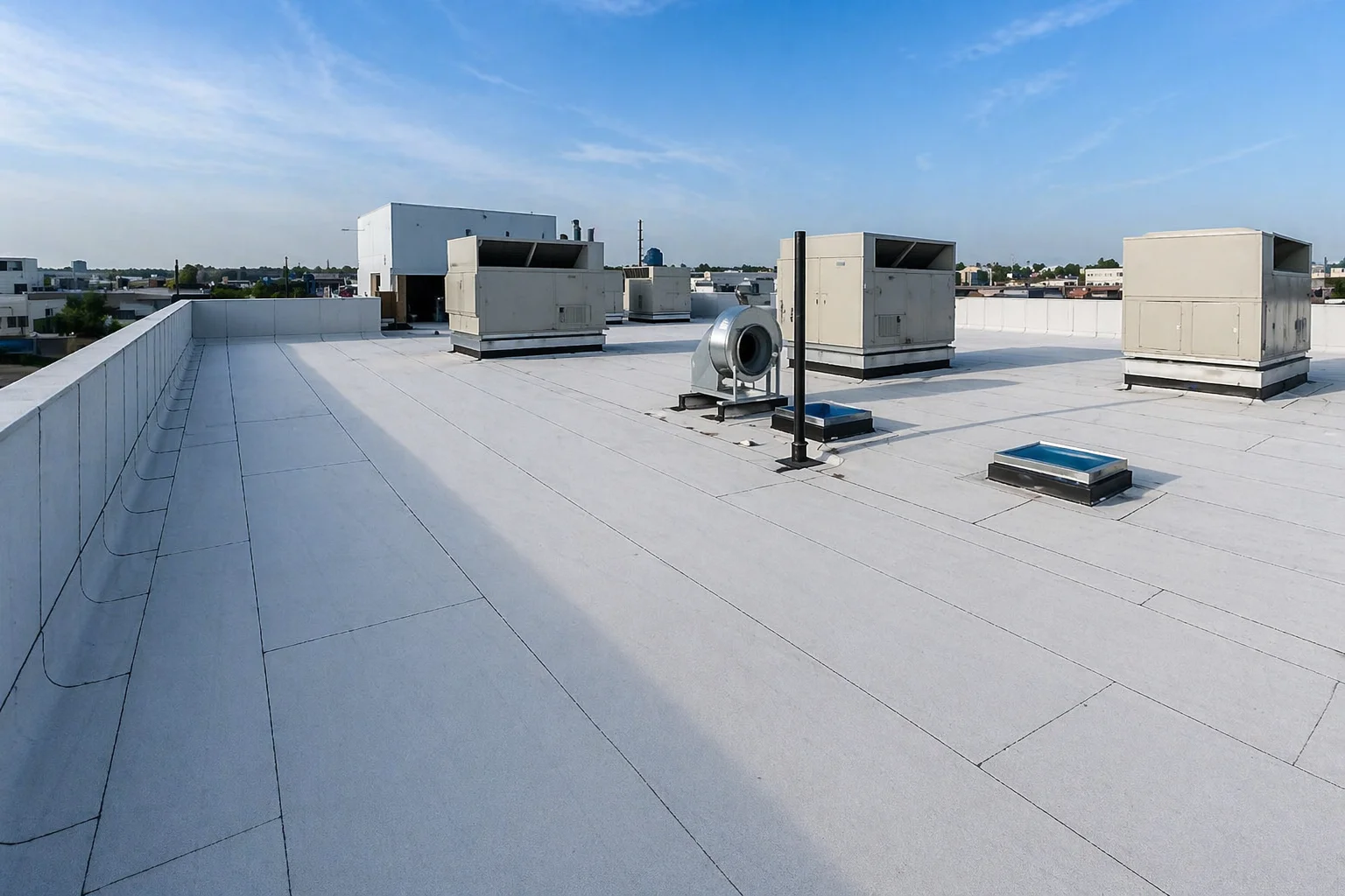 Commercial roof repair by Titan Roofing and Construction in Jackson Tennessee